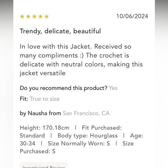 Anthropologie NWT Crochet-Sleeve Denim Jacket size S. - Picture 9 of 16